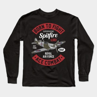 Spitfire Born to Fight Ace Combat Long Sleeve T-Shirt